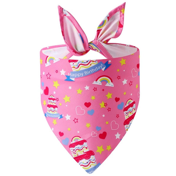 Cat Dog Birthday Bandana