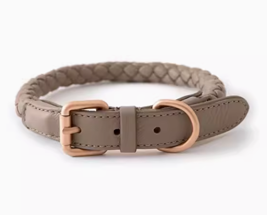 Braided Leather Collar