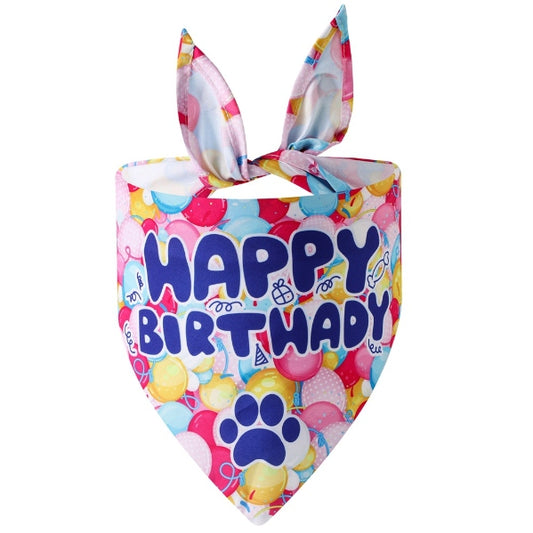 Cat Dog Birthday Bandana