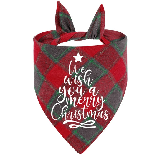 Christmas Pet Bandana (Wish you a Merry Christmas)