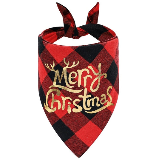 Christmas Pet Bandana (Golden text)