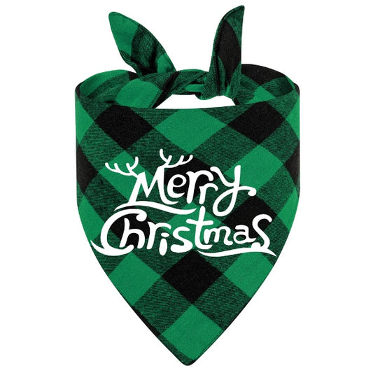 Christmas Pet Bandana (Green)