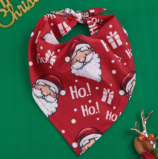 Christmas Pet Bandana Ho Ho Ho