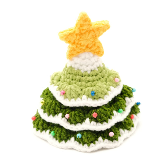 Handcrafted Crochet Hat - Christmas Tree Hat (light green)