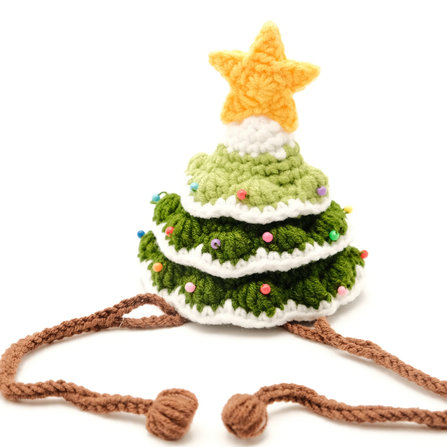 Handcrafted Crochet Hat - Christmas Tree Hat (light green)