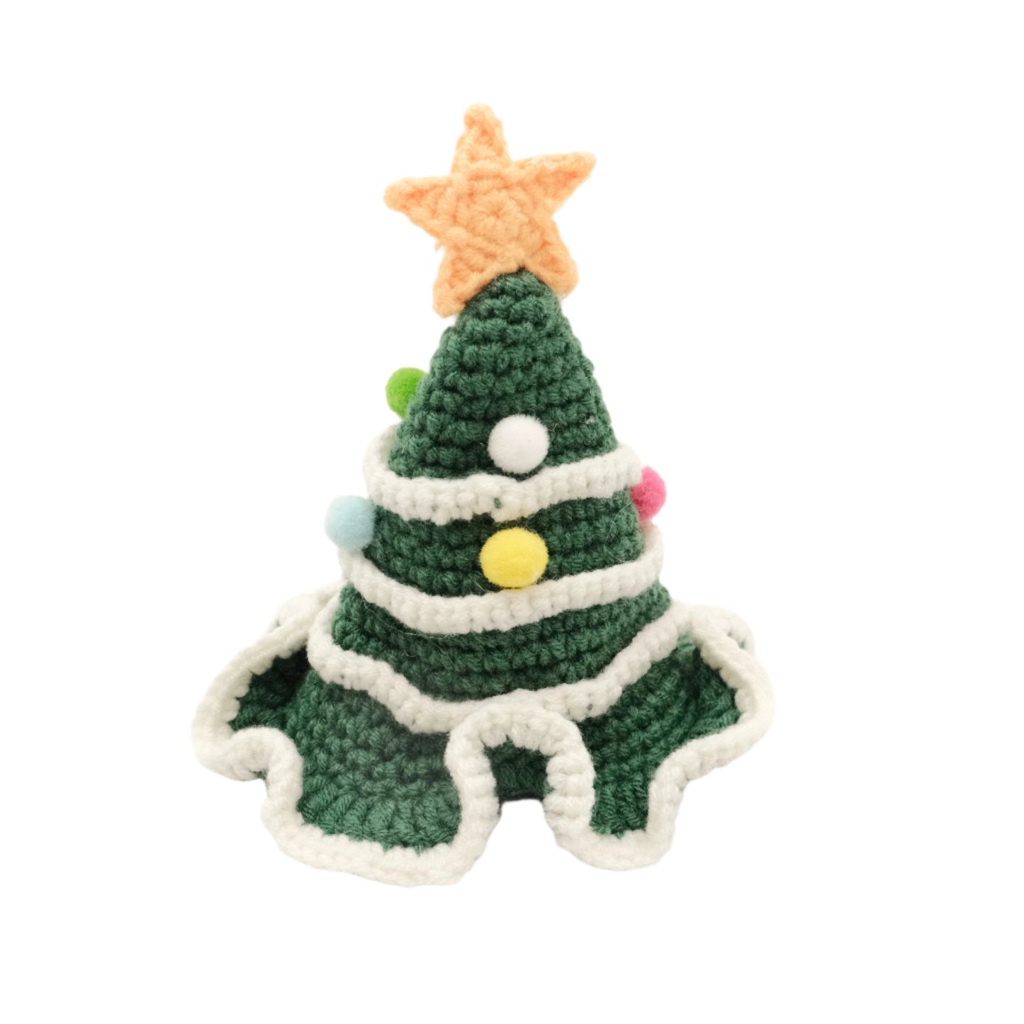 Handcrafted Crochet Hat - Christmas Tree Hat (dark green)