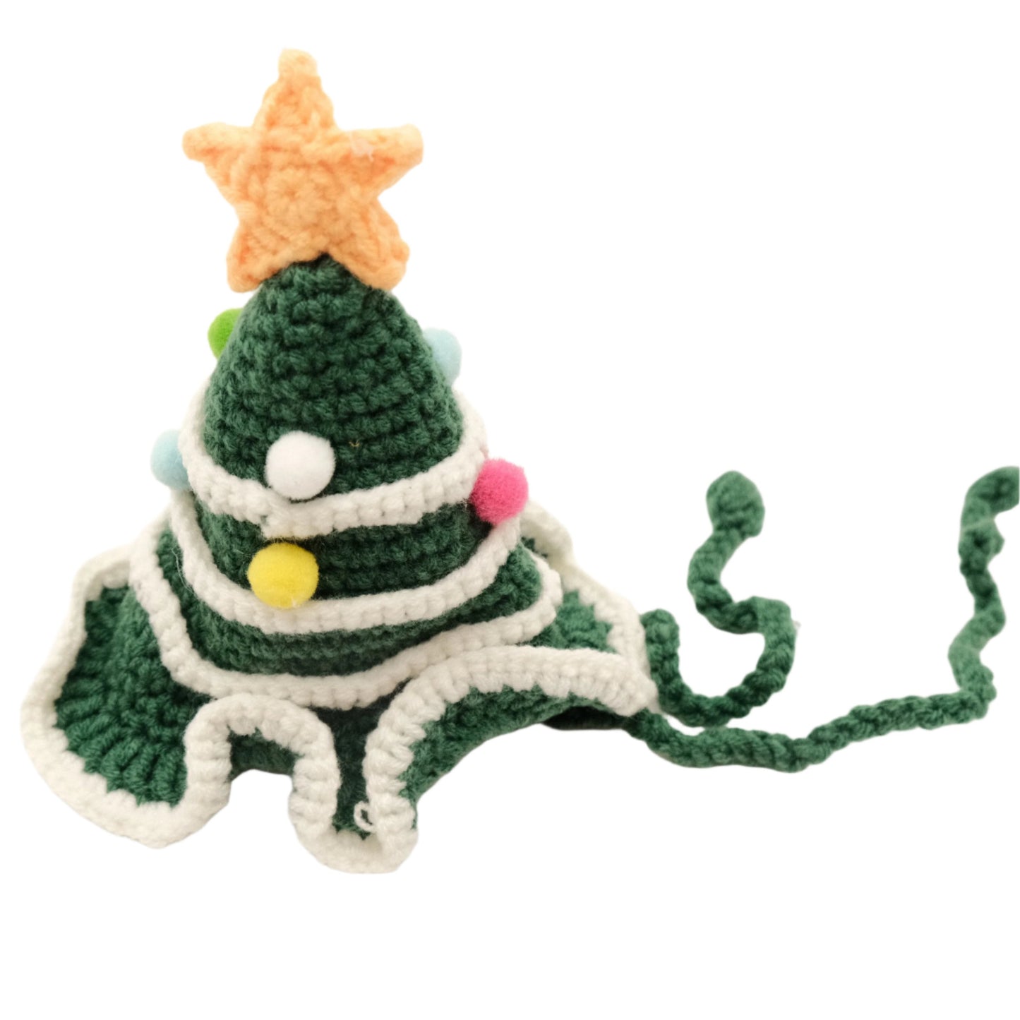 Handcrafted Crochet Hat - Christmas Tree Hat (dark green)